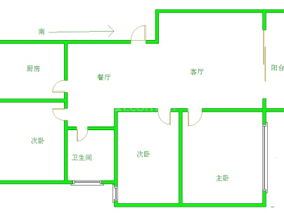 宝厦丽景三期 3室 2厅 114平米