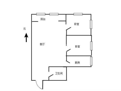 永光巷 2室 2厅 80平米