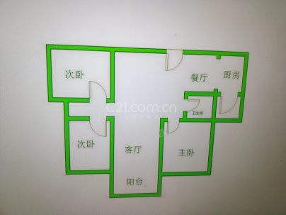 恒大名都 3室 2厅 107.17平米