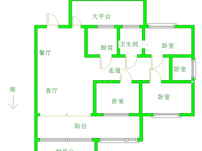 东信天锦城 4室 2厅 132.81平米