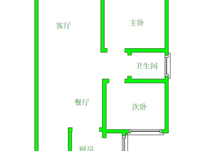 恒大名都 2室 2厅 90.34平米