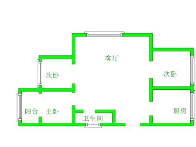 红方新家园 3室 1厅 98.58平米