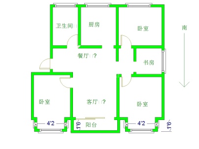 温哥华城锦绣府邸 4室 2厅 114.88平米