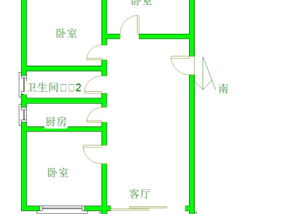 锦绣花园 3室 2厅 109平米