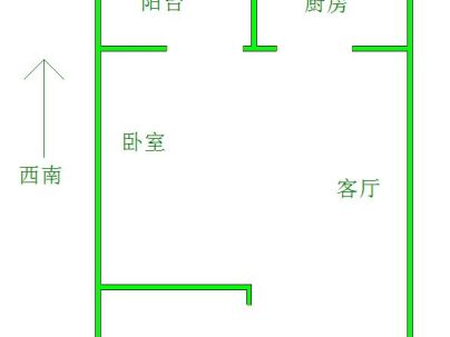 淮海翰府 1室 1厅 44平米