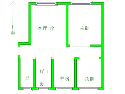 中泰国际花园 3室 2厅 122平米