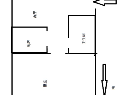 鼎元公寓 1室 1厅 47.5平米