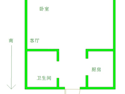 恒大雅苑 1室 1厅 56平米