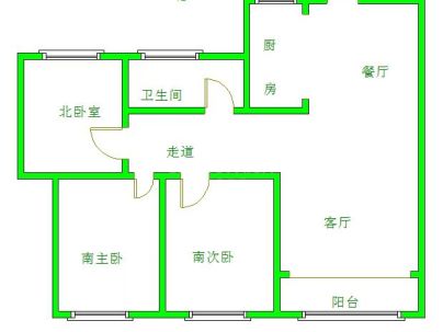 合欢家园 3室 2厅 122平米