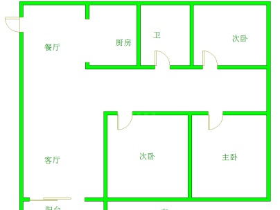 刘桥六期 3室 1厅 94平米