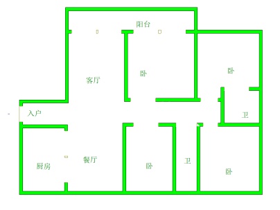 碧桂园黄金时代 4室 2厅 131平米