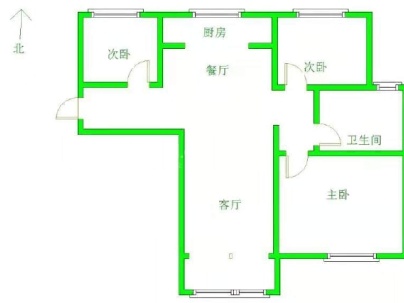 九香美城 3室 2厅 110平米