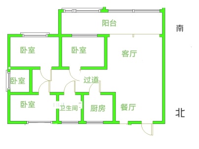 东信天锦城 3室 2厅 135平米