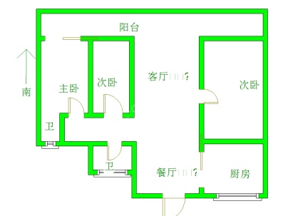 中湖明月 3室 2厅 112平米