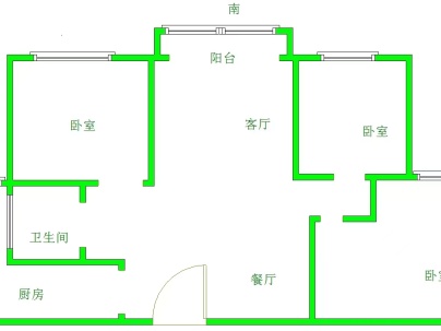 翰林学府 3室 2厅 115平米