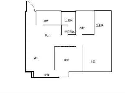 世茂云图 3室 2厅 113.84平米