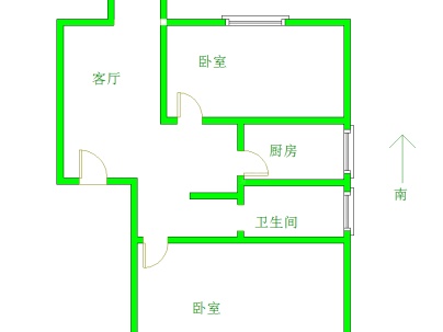 桓谭明珠 2室 2厅 89平米