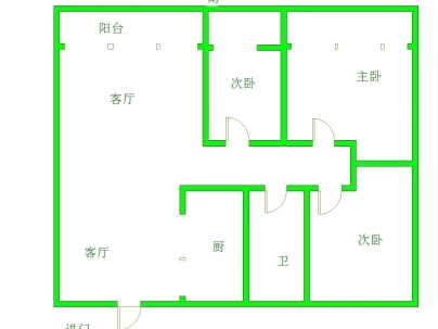 汉都中国府 3室 1厅 112.31平米