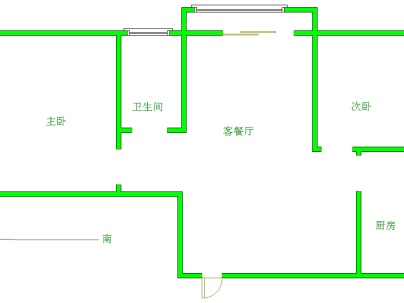 瑞景凯旋城 2室 2厅 90平米