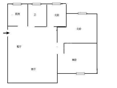 金鼎世家 3室 2厅 116平米