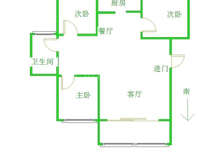 皇家花园 3室 2厅 95.5平米