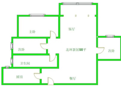 北环欣居 3室 1厅 100平米