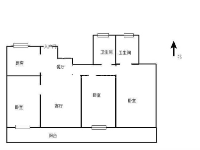 中湖明月 3室 2厅 113平米