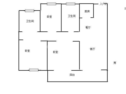 碧桂园黄金时代 3室 2厅 119平米