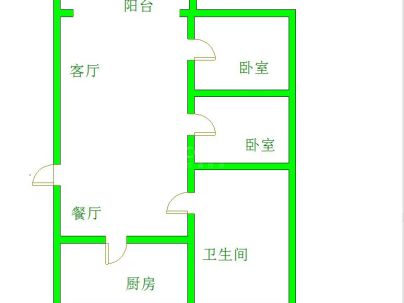 御苑居 2室 2厅 78平米