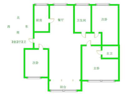 东观御苑 3室 2厅 122平米