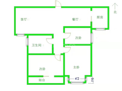 文庭书苑 3室 2厅 98平米