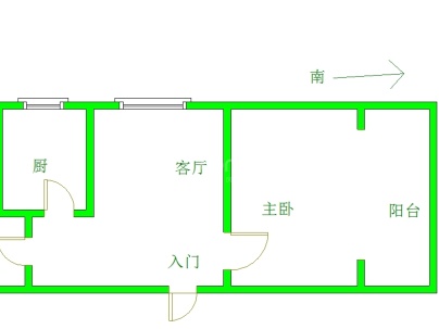 现代花园北苑 1室 1厅 61平米