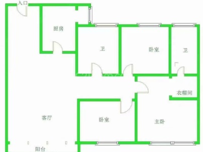 南湖.水岸逸墅 3室 2厅 108平米