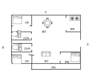 融翔·江山印 3室 2厅 116平米