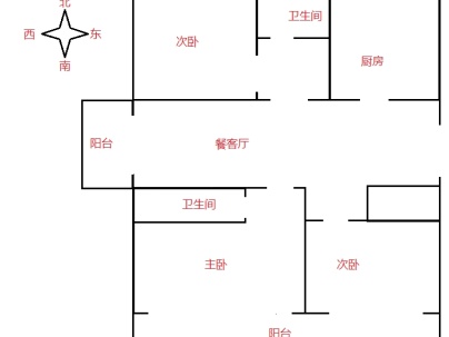 中湖明月 3室 2厅 120平米