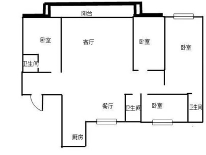 濉溪碧桂园 4室 2厅 136平米