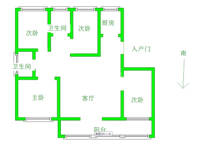 中湖明月云竹苑 4室 1厅 141平米