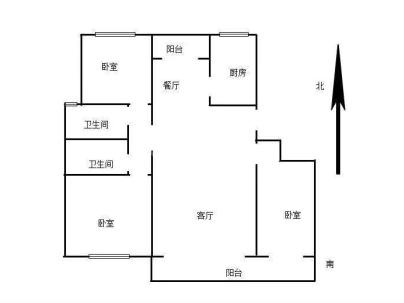 中湖明月云竹苑 3室 2厅 126平米