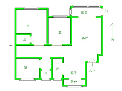 翰林学府 3室 2厅 127平米