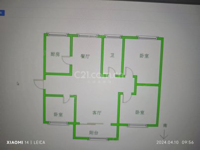 濉河庭院 3室 2厅 114平米