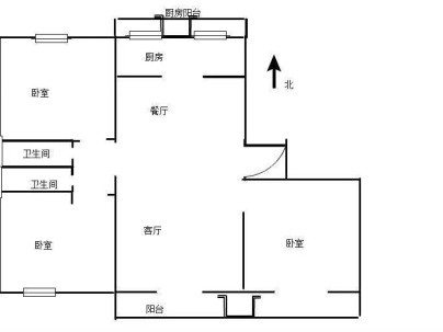 绿金花园（烈山区） 3室 2厅 127.5平米