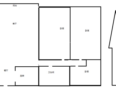 望湖新村 3室 2厅 94.63平米