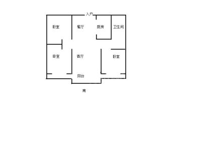 汉都中国府 3室 2厅 106平米