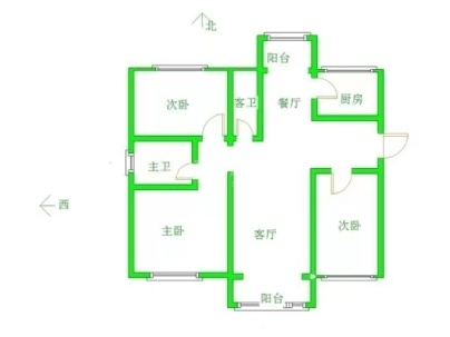 濉河新时代 3室 2厅 123平米