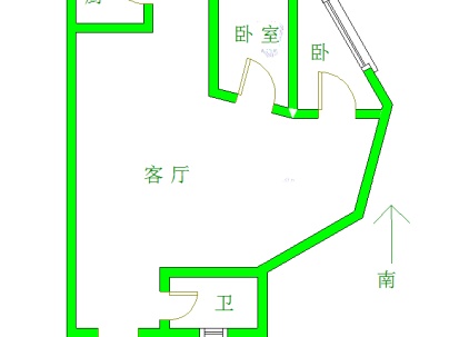 中苑大厦 2室 1厅 103平米