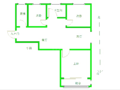 辉业家园 3室 2厅 115.14平米