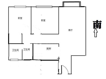 濉河新时代 2室 2厅 88平米