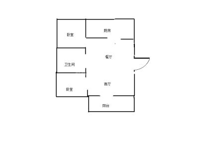 合欢家园 2室 2厅 95平米