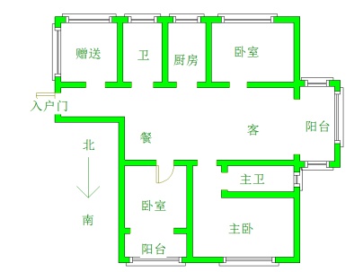 相城家园 4室 2厅 129.21平米