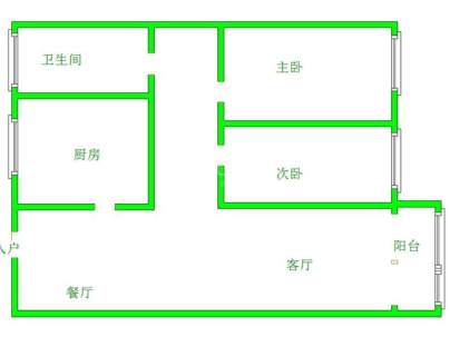 金色阳光花园 2室 2厅 88.6平米